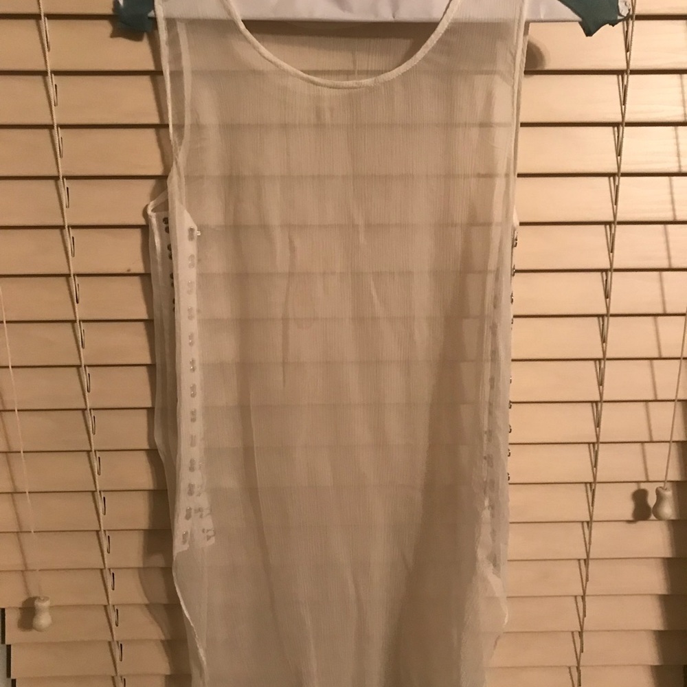 Sheer Tunic With Unique Side Closures - image 1